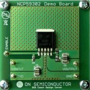 NCP59302DSADGEVB, Средства разработки интегральных схем (ИС) управления питанием 3A ADJ VLDO REG DB