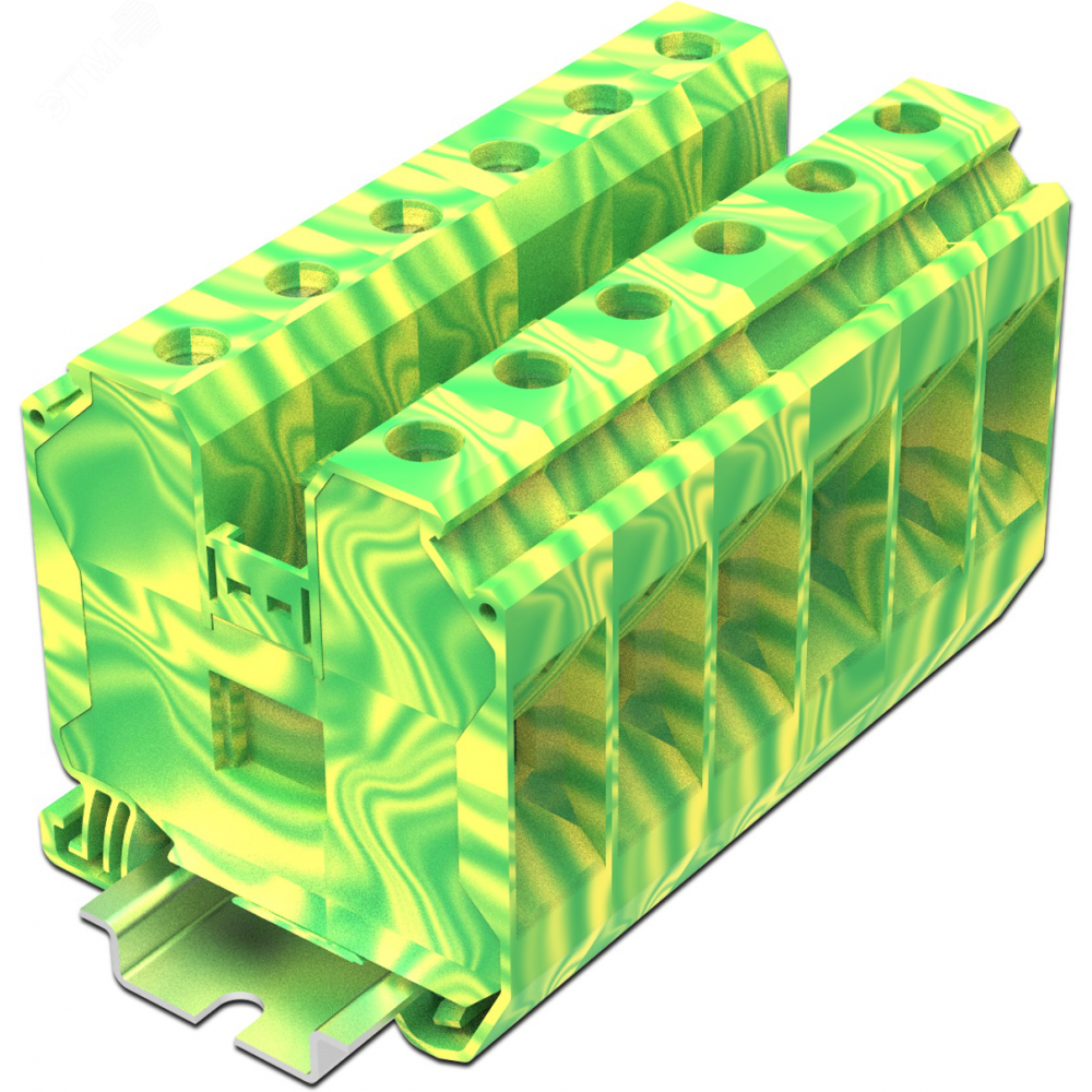 Изображение товара Заземляющая клемма TU35-2-PE для безопасного заземления 35 мм кв.