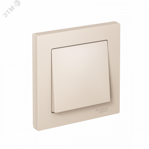 Выключатель 1-кл. СП AtlasDesign 10А IP20 (сх. 1) 10AX в сборе беж. SE ATN000212