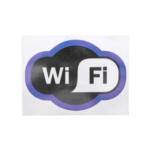 56-0017 Наклейка информационный знак «Зона Wi-Fi» 150х200 мм REXANT(кр.5шт)
