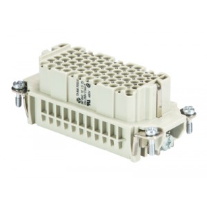 Розеточная контактная вставка 73.800.7253.0, Розеточная контактная вставка, обжимная фиксация, 72 полюса + PE, типоразмер 16B, 250V, 10A, (обжимные контакты поставляются отдельно)