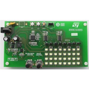 STEVAL-ILL062V1, Средства разработки схем светодиодного освещения  High brightness LED array driver based on STP16CPC26