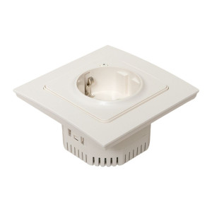 Умная розетка Стокгольм 1-местная 16А белый Zigbee EKF Сonnect RCS-ST16-WD-ZB