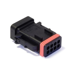 132015-0134, Автомобильные разъемы CTC 8-WAY PLUG BLACK, W/CAP