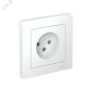 Розетка 1-м СП AtlasDesign 16А IP20 без заземл. в сборе бел. SE ATN000140