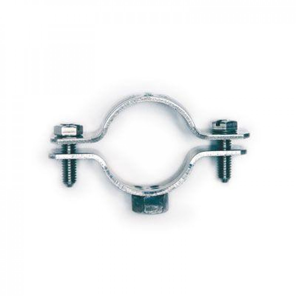Изображение товара Стальной хомут 1" 30-36 мм с приварной гайкой М8 оцинкованный DKC 6040-P01