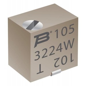 3224W-1-104G, Подстроечные резисторы - для поверхностного монтажа 4mm 100Kohms 10% Square Cermet Sealed