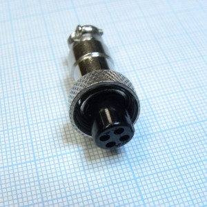 Разъем PH-M12-4FC, разъем металлический