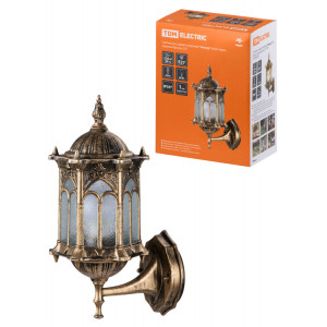 Светильник садово-парковый "Ампир" 60 Вт, вверх, шагрень/бронза Е27, SQ0330-0087