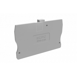 Торцевая крышка TP10-2-GY-EA, Торцевая крышка, для клемм TP10-2-..., цвет: серый