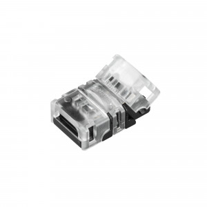 Коннектор HIP-MONO-8-2pin-STS 032215, Одиночный коннектор для соединения 2-х отрезков открытых светодиодных одноцветных лент шириной 8 мм. Материал - прозрачный пластик. Обеспечивает соединение без видимых разрывов. Максимальный допустимый ток 3 А, напряжение 3-24 В. Цена за 1шт. Разъем для F