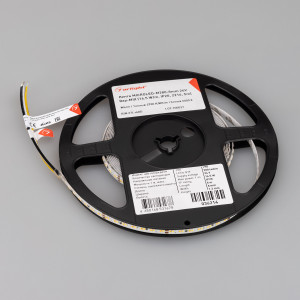 Лента MICROLED-M280-8mm 24V Day-MIX (16.5 W/m, IP20, 2216, 5m) 036214, Светодиодная лента MICROLED-M280 с изменяемой ЦТ, открытая IP20. Светодиоды 2216, 280 шт/м (1400 шт на 5 м), белая плата 8 мм, скотч 3M. Цвет регулируемый MIX БЕЛЫЙ 6000 K + ТЁПЛЫЙ 2700 K, цветопередача CRI>90, угол 120°. Питание 24V, мощность 16.5 Вт/м (