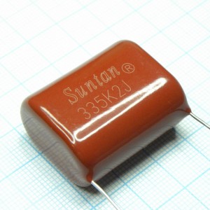 TS02002J335KSB0P0R, Конденсатор металлоплёночный полиэтилентерефталатный 3.3мкФ 630В ±10% шаг выводов 31.5мм 85°С россыпь
