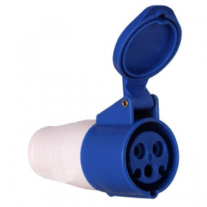 Розетка переносная 233 2Р+РЕ 63А 220В IP67 PROxima ps-233-63-220