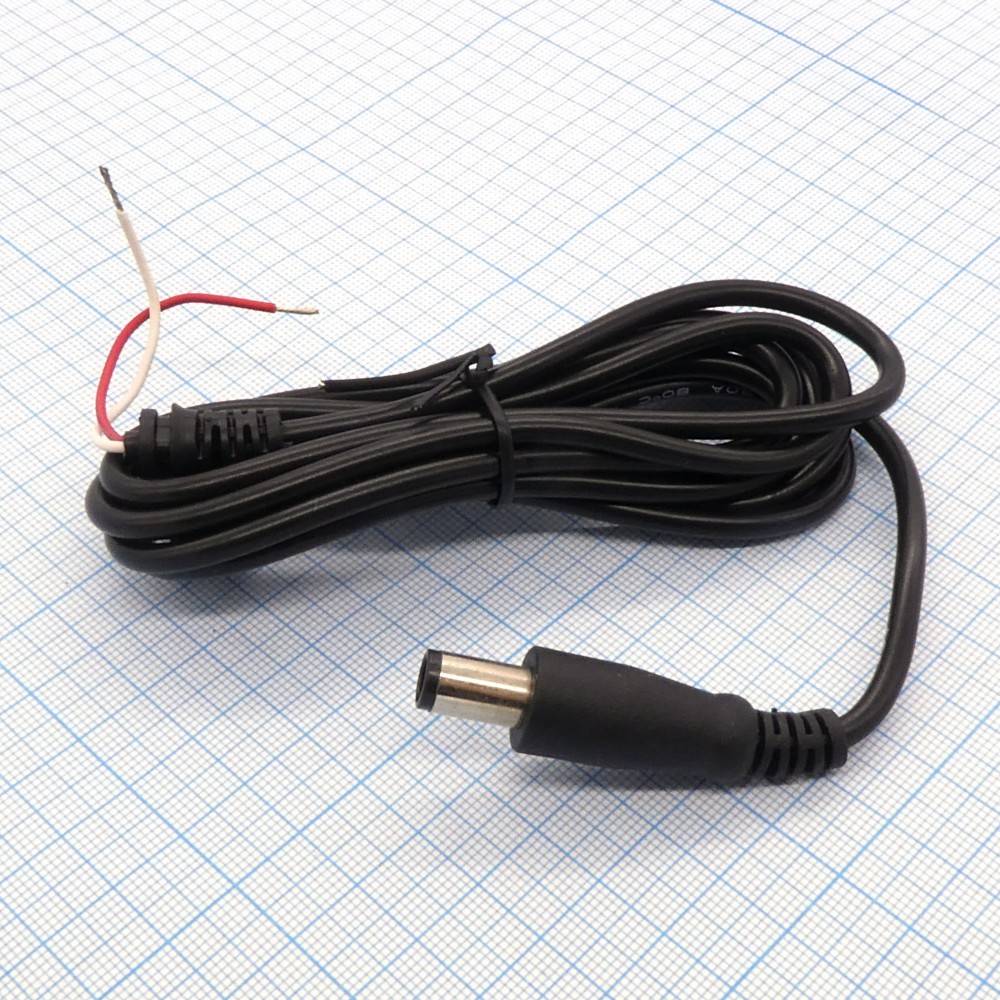 Изображение товара Провод штекер питания 7.4*0.6pin 1.8м 0.25мм2 для подключения электрооборудования