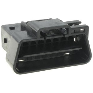 68503-1602, Проводные клеммы и зажимы 4mm OBD-II WtW Male Housing 16Ckt