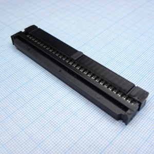 KLS1-204-60-B, IDC разъем, розетка на плоский шлейф 60pin(2x30), шаг 2.54мм