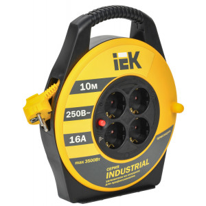 Катушка УК10 4 места 2P+PE/10м 3х1,5мм2 