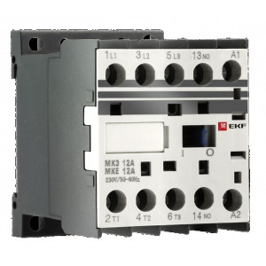 Мини-контактор МКЭ 6А кат. 230В AC 1НО PROxima Mctr-s-6-230