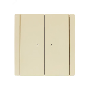 FORTE&PIANO Выключатель 2-клавишный проходной с индикацией 10А FP408 ваниль IEK FP-V22-1-10-1-K10