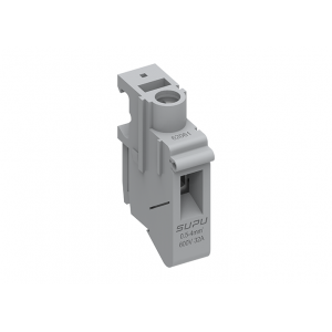 Клеммная колодка 620612, Клеммная колодка для трансформаторов, серия 216…, сечение: 4 мм кв., 1 полюс, фиксация провода винтовая, тип монтажа: на трансформаторную стойку, 600V, 32A, цвет: оранжевый