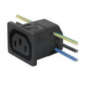 6610.2014, Модули подачи электропитания переменного тока 6610 APLIANCE OUTLET 10A 70 deg C