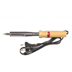 WD-100, Паяльник 220В/100Вт, деревянная ручка, нихромовый нагреватель, жало 8мм
