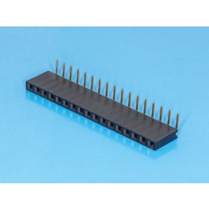 PBS-17R, Разъем 1х17 гнездо на плату, прямой угол