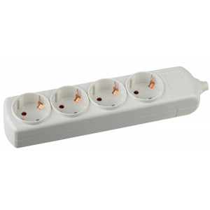 Колодка K-4e 4 розетки с зазeмлением C0045323