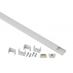 Комплект с накладным анодир. профилем CAB262 16х6мм 2м 1506 Эра Б0039463