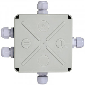 Коробка расп. КМ41330 о/п 100х100х50мм PG9 IP55 7035 UKO10-100-100-050-K51-55