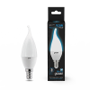 Лампа светодиодная Black 9.5Вт свеча на ветру 6500К холод. бел. E14 950лм 104101310