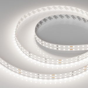 Лента RT-A196-15mm 24V Day5000 CRI98 (20 W/m, IP20, 2835, 5m) 025150(2), Светодиодная широкая лента RT-A196, открытая. Светодиоды 2835, 196 шт/м (980 шт на 5 м), белая плата, ширина 15 мм, скотч 3M. Цвет ДНЕВНОЙ 5000 K, цветопередача CRI 95..98, угол 120°. Питание 24V, мощность 20 Вт/м (100 Вт на 5 м). Размеры 5000x15x1.5 мм.