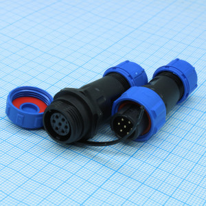 SZC13 7P-F-M, Разъём герметичный SZC13 7P-F-M, 7 контактов