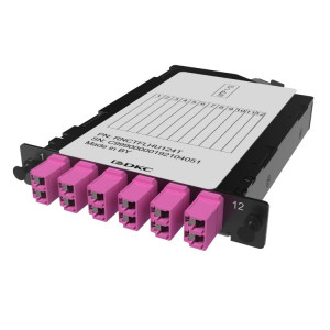 Претерминированная кассета 12ОВ 50/125 OM4, 1xMTP(12)f/6xLC Duplex (с интегрированными шторками), 1/2 HU(кр.1шт) [RNCTFLHU124T]