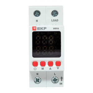 Реле напряжения и тока с дисп. 2 мод. MRVA 63A EKF MRVA-63A-v2
