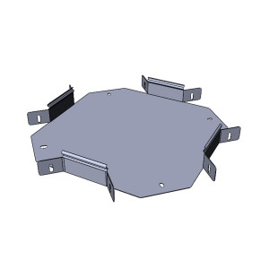 Ответвитель крестообразный 50x100 мм (плоский) EKF x5010007-FL