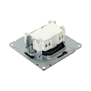 Механизм розетки, 16А, без заземления, без шторок, графит Эпика EKF UP1-SOG-100