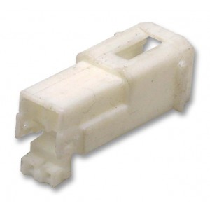 174460-1, Корпус разъема розетка 2 контакт(-ов) 3.5мм прямой монтаж на кабель белый пакет автомобильного применения