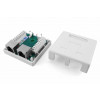 Розетка компьютерная 2-м ОП SB1-2-8P8C-C5e-SH-WH RJ45 (8P8C) кат.5E экранир. Dual IDC 430233