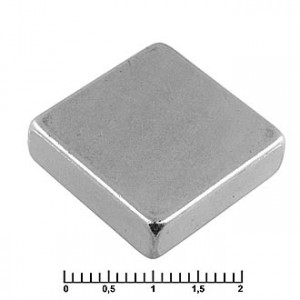 B 20X20X6 N35, Магнит самарий-кобальтовый класс N35 20х20х6 квадрат