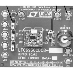 DC1141A-B, Средства разработки интегральных схем (ИС) управления питанием LTC6930CDCB-5.00 DEMO BOARD