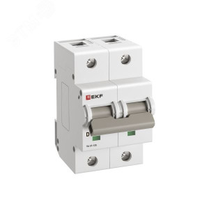 Автоматический выключатель 2P 100А (D) 15кА ВА 47-125 PROxima mcb47125-2-100D