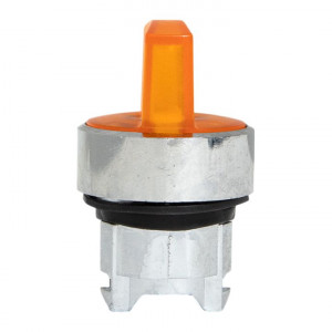 Исполнительный механизм переключателя ХB4 желтый на 3 положения с фиксацией, с подсветкой с короткой ручкой IP65 EKF XB4BD3FL-Y-65