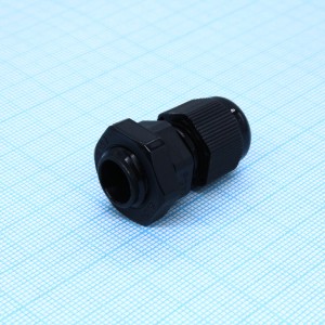 PG-07B., Кабельный ввод 3-6.5mm (черный)