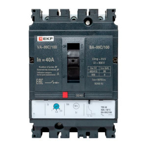 Выключатель автоматический 3п 100/40А 36кА ВА-99C Compact NS PROxima mccb99C-100-40