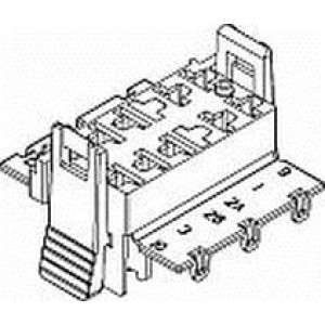 13522995, Автомобильные разъемы CONN M/P 630 10W F UNSLD BLK NYLON