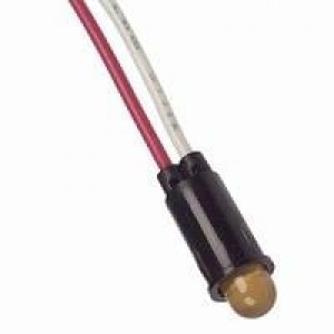 5102H3-5V, Светодиодные панельные индикаторы AMBER DIFFUSED 1/4" MOUNTING HOLE