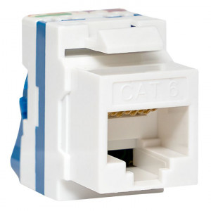 Модуль Keystone TERACOM CS Cat.6 неэкранированный 110 IDC 180 градусов самозажимной (Toolless) синий TRCS-KSTN-RT180-6UTP-BLU