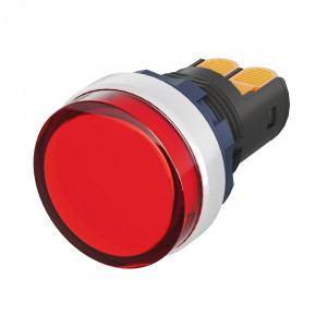 Индикатор сигнальный со встроенным диодом 9-24В, красный, алюминий, зажим Plug-In M22L-F24RAP